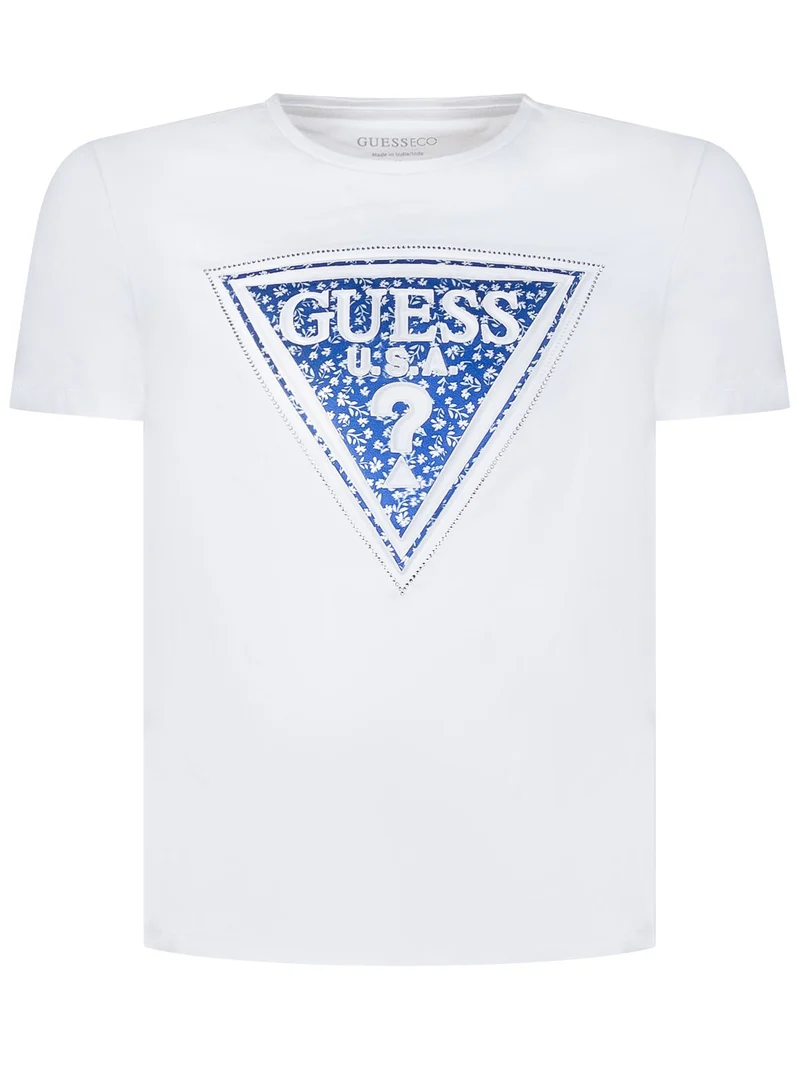 T-shirt con Stampa Triangolo Logo