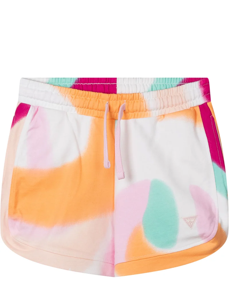 Shorts con Stampa Astratta
