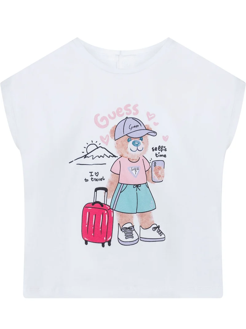 T-shirt Manica Corta con Stampa Orso