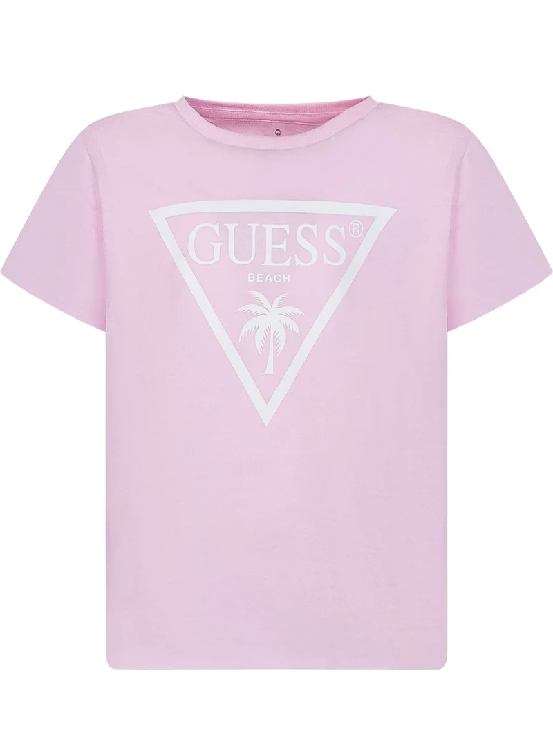 T-shirt Crop con Logo
