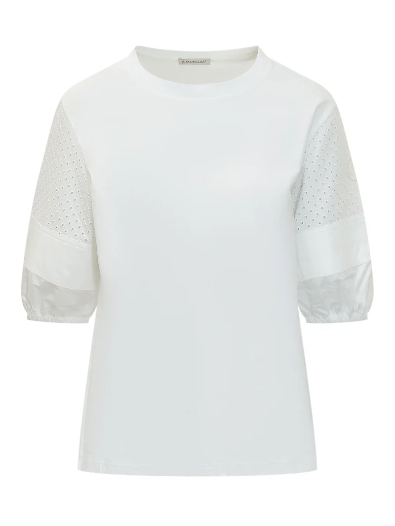 T-shirt con Maniche Traforate