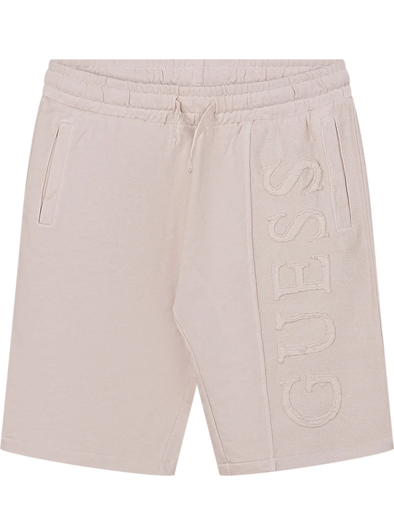 Shorts con Coulisse e Logo in Rilievo