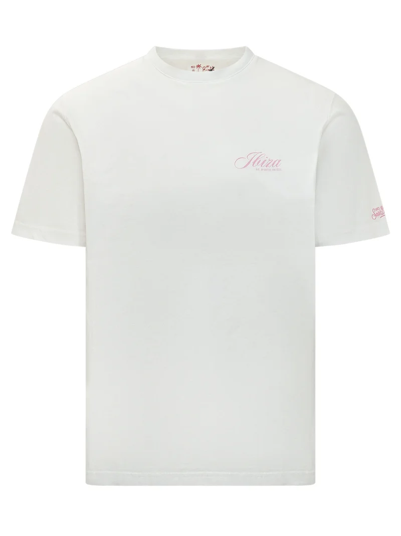 T-shirt Girocollo con Ricamo