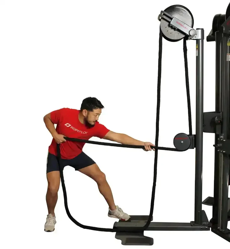 Ropeflex RX2500-T Tri Gruppenseilstation – 3 vertikale Endlosseil-Stationen, 360° Zugang