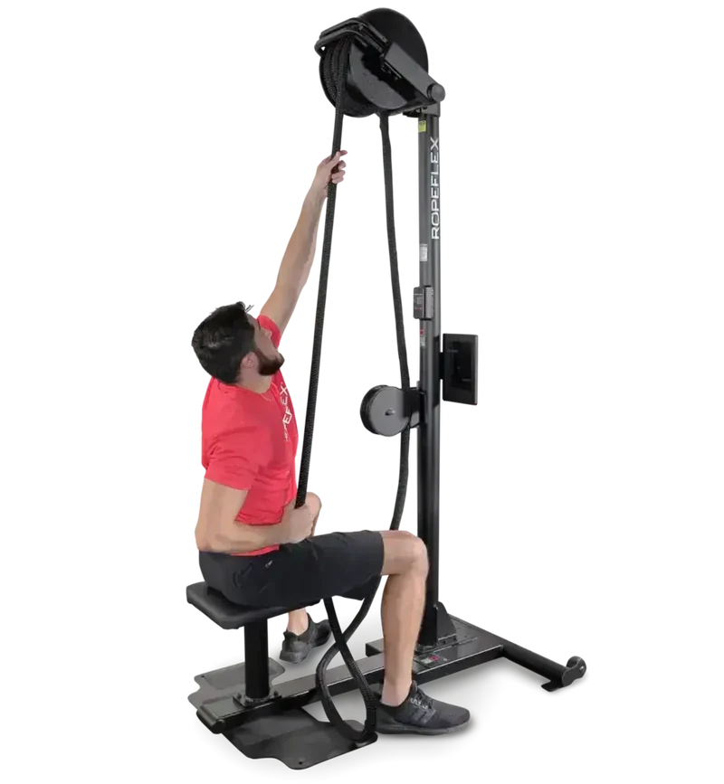 Ropeflex RX2500 Oryx Upright Seiltrainer – vertikales Endlosseil, 8-Positionen-Umlenkrolle