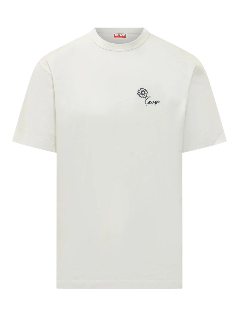T-shirt Tulip Classic con Ricamo Floreale