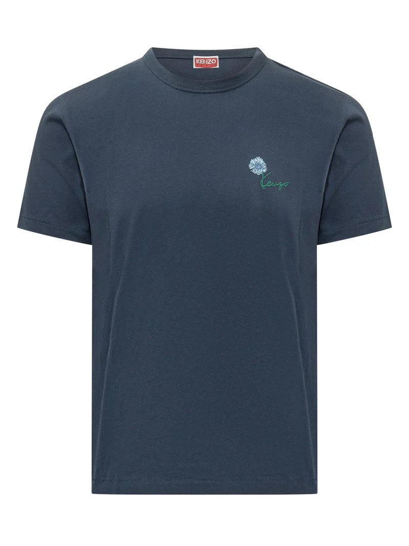 T-shirt Tulip Slim con Emblema Floreale