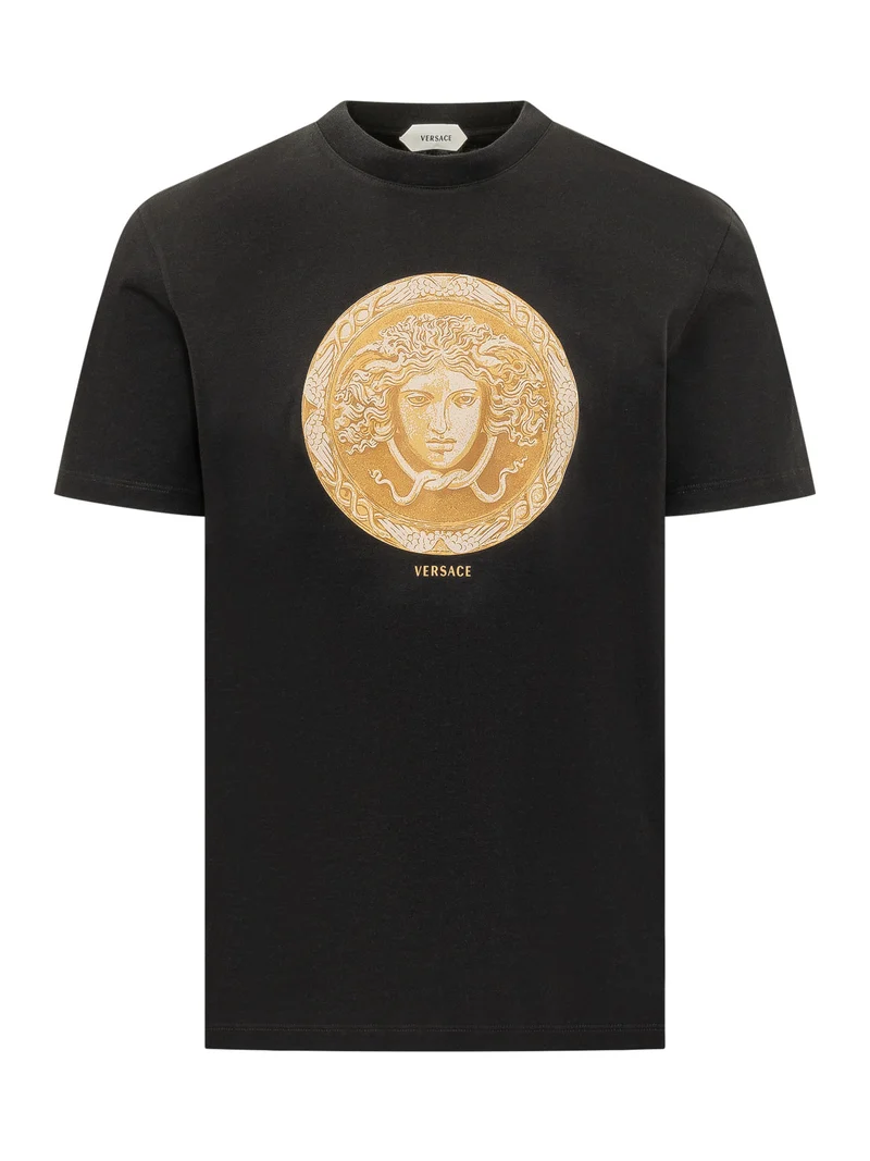 T-shirt Medusa con Stampa Frontale