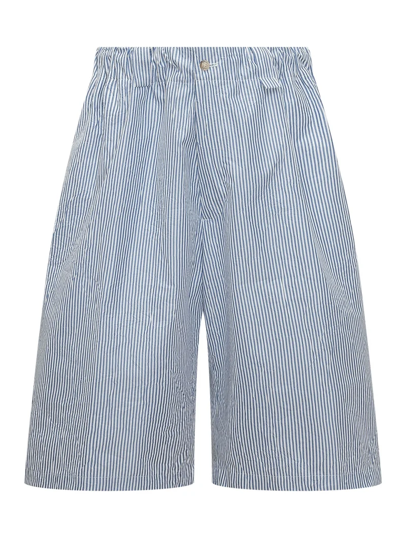 Bermuda con Vita Elasticizzata e Righe