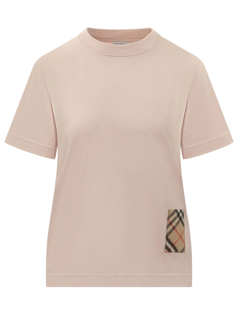 Frankie T-shirt con Inserto Check Laterale