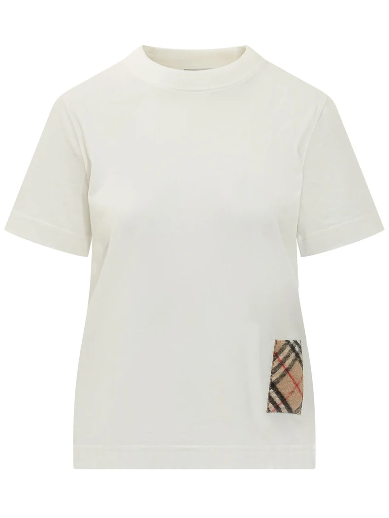 Frankie T-shirt con Inserto Check Laterale