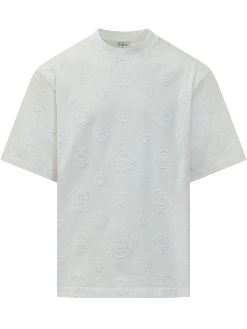 T-shirt con Maxi Grafica Geometrica