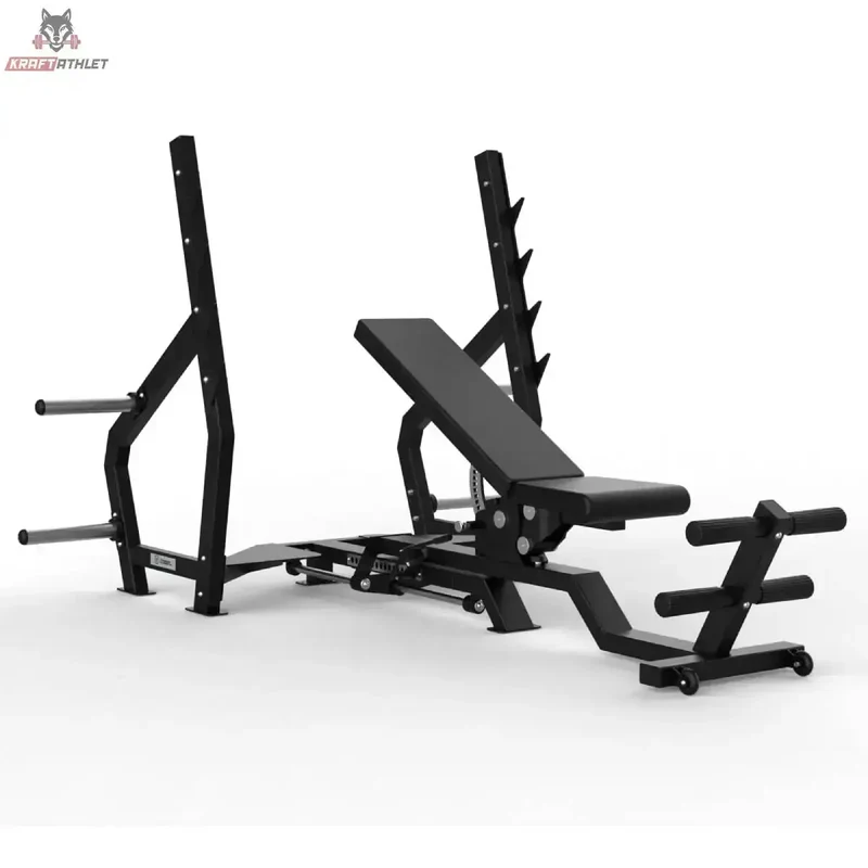 Verstellbare Multipositions-Olympiabank (Flat/Incline/Decline) Titanium Strength Elite Series