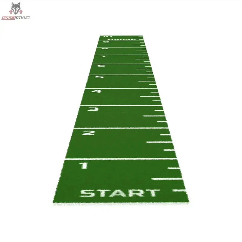 tiguar Sprint Track 10 × 1 m (Grün) – Professionelle Sprintbahn (Kunstrasen 16 mm)