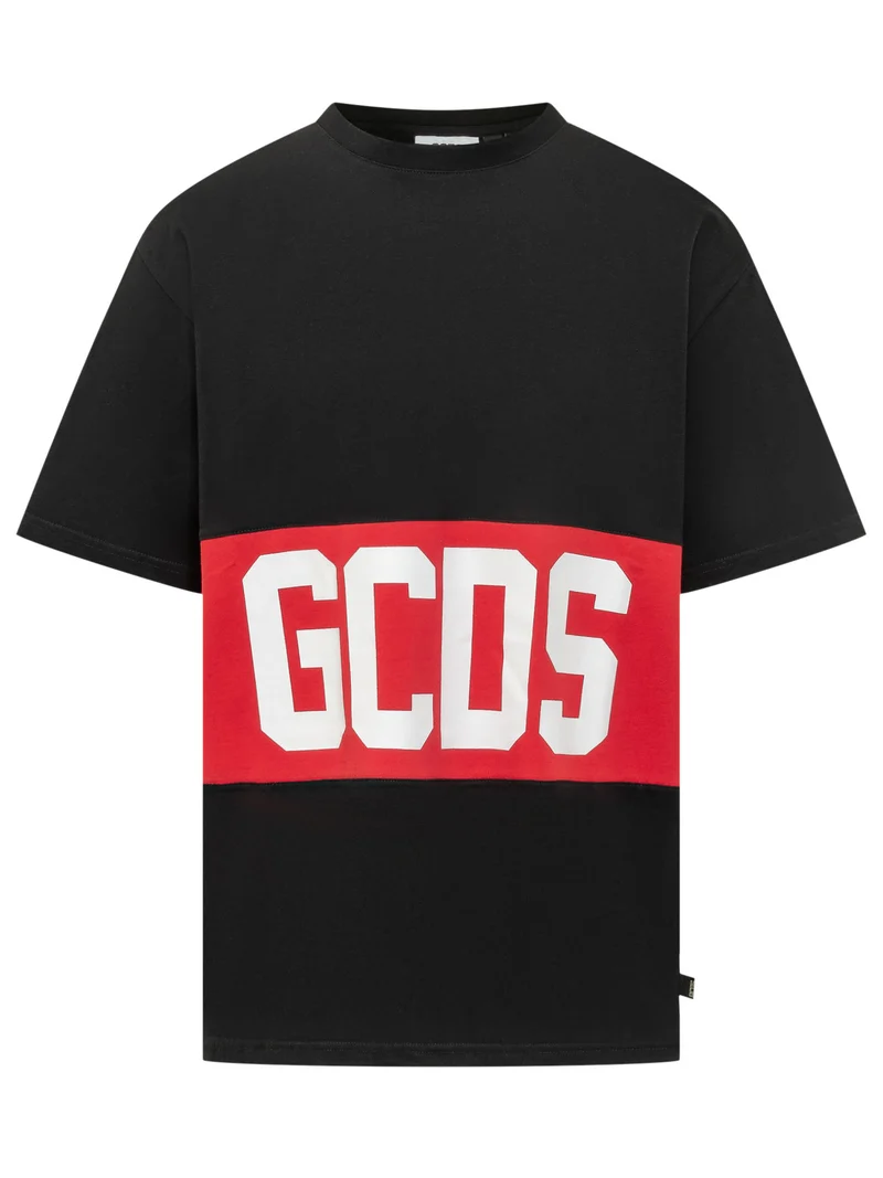 T-shirt Ampia con Fascia Logo
