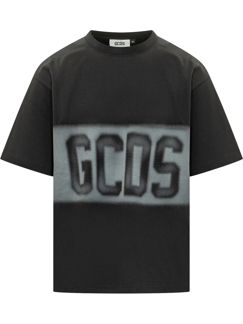 T-shirt con Logo Effetto Spray