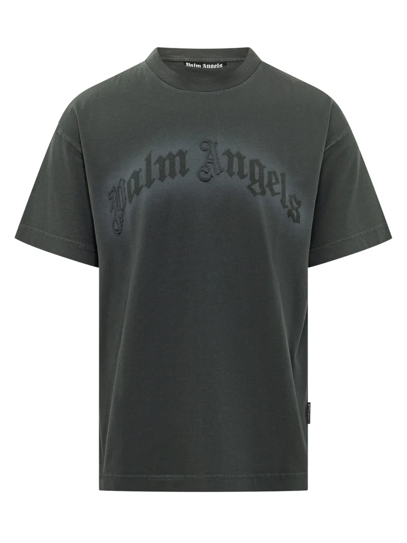 T-shirt con Ricamo Logo Frontale