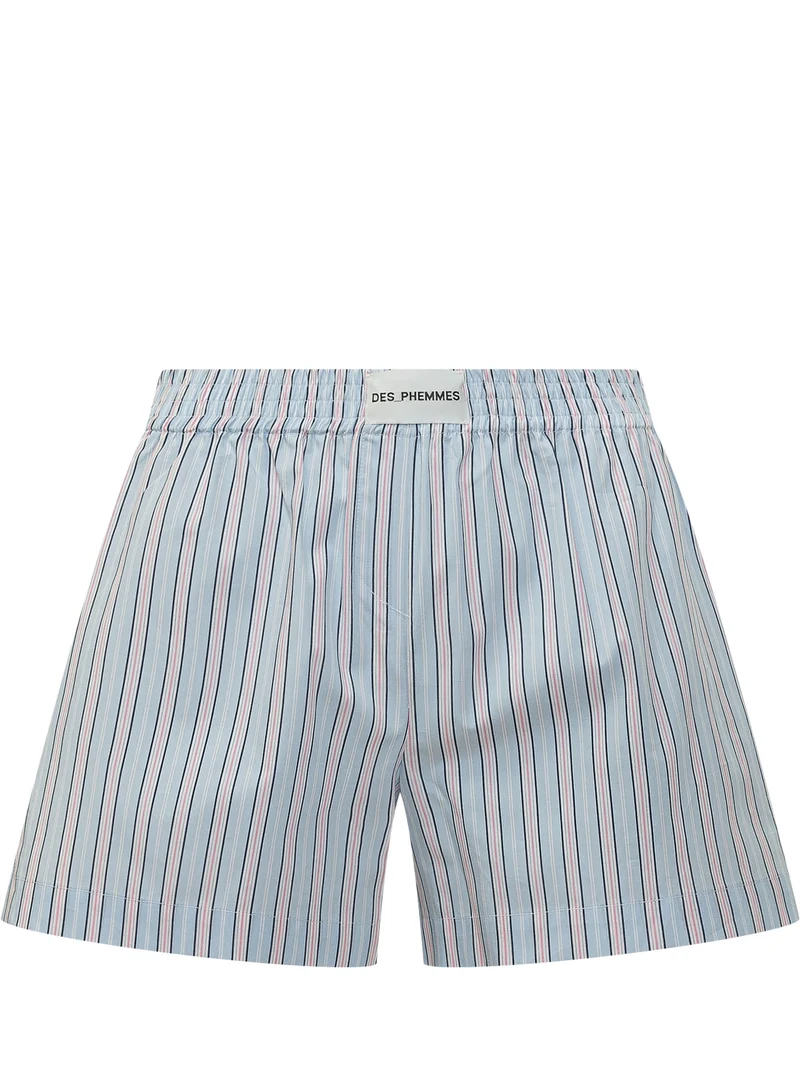 Boxer Shorts con Vita Elasticizzata e Motivo a Righe