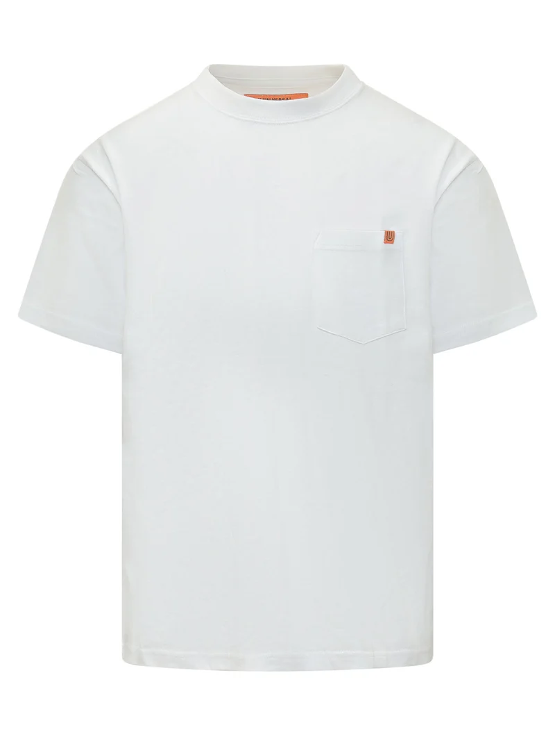T-shirt con Tasca in Cotone