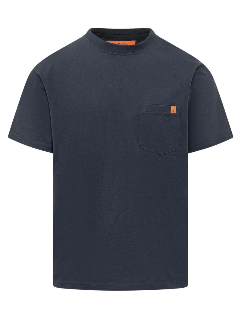 T-shirt con Tasca in Cotone
