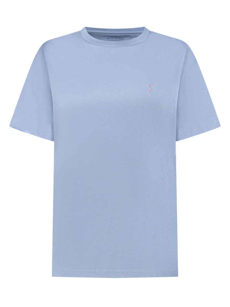 T-shirt Bambino in Cotone con Logo Ricamato