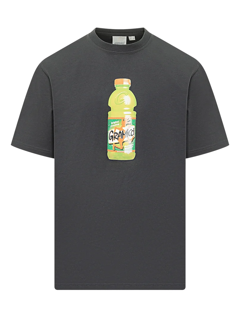 T-shirt Quencher con Stampa Bottiglia