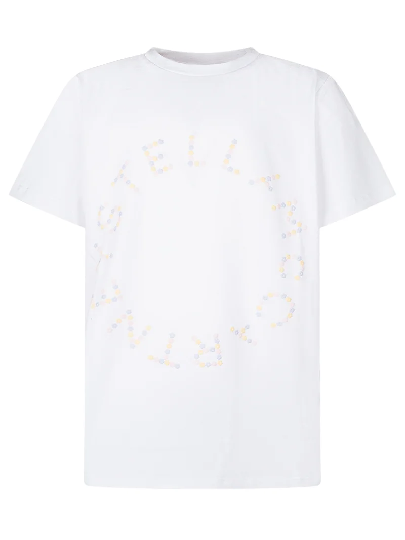 T-shirt con Logo Circolare Multicolore