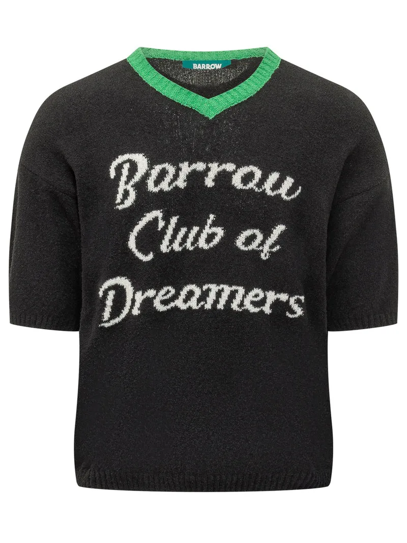 T-Shirt in Maglia Nera Barrow Club of Dreamers
