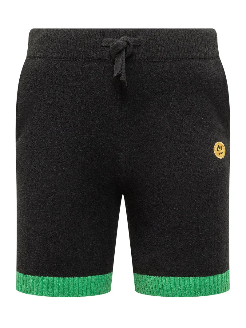 Sweatshorts con Fondo a Contrasto