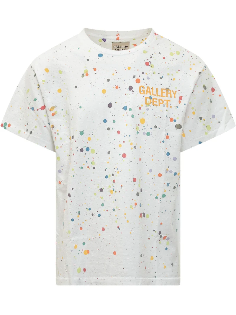 T-shirt Le Pop con Stampa a Schizzi e Lettering