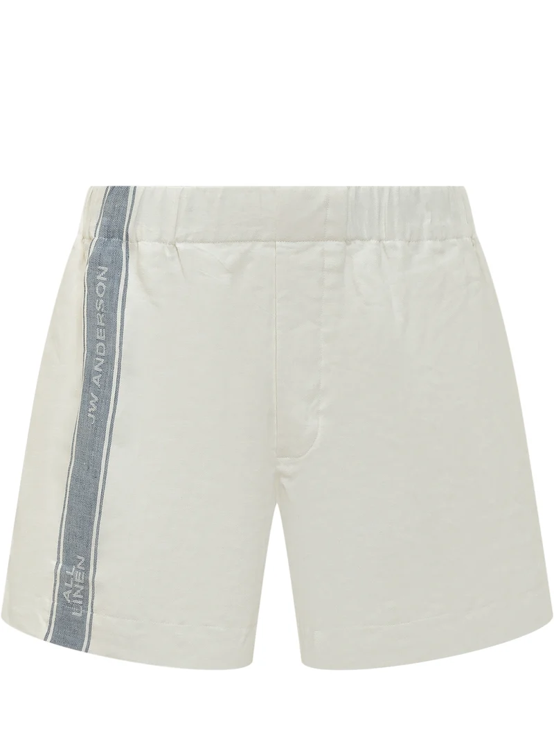 Shorts con Fascia Laterale con Logo