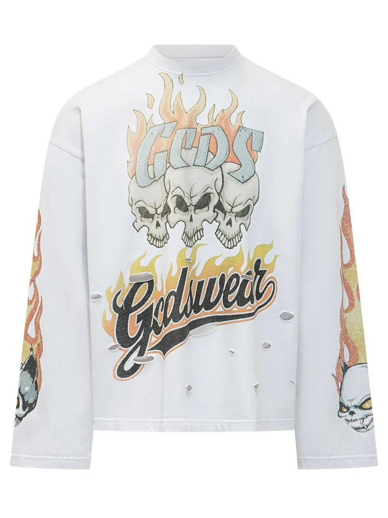 T-Shirt Riders con Stampa Grafica