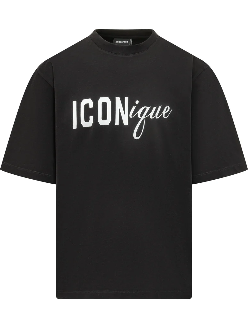 T-shirt Iconique Loose Fit con Stampa Logo
