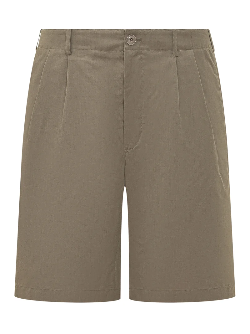 Shorts Ponte con Chiusura Frontale