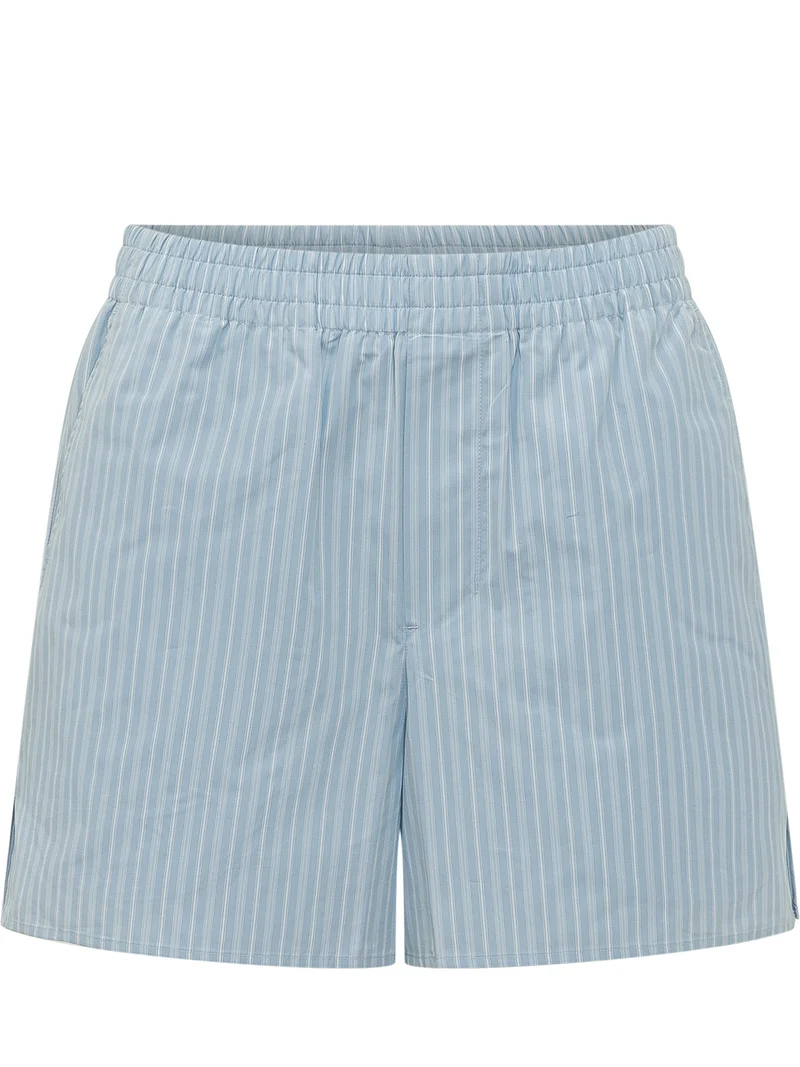 Shorts Elasticizzati a Righe