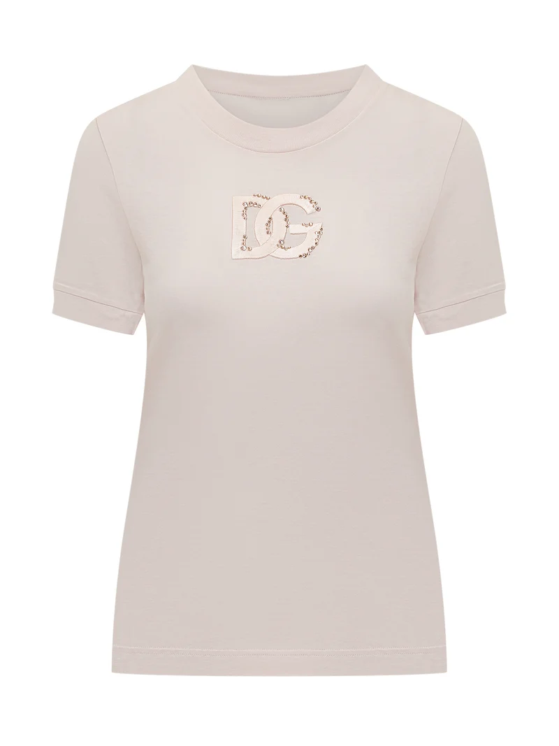 T-shirt Girocollo con Logo