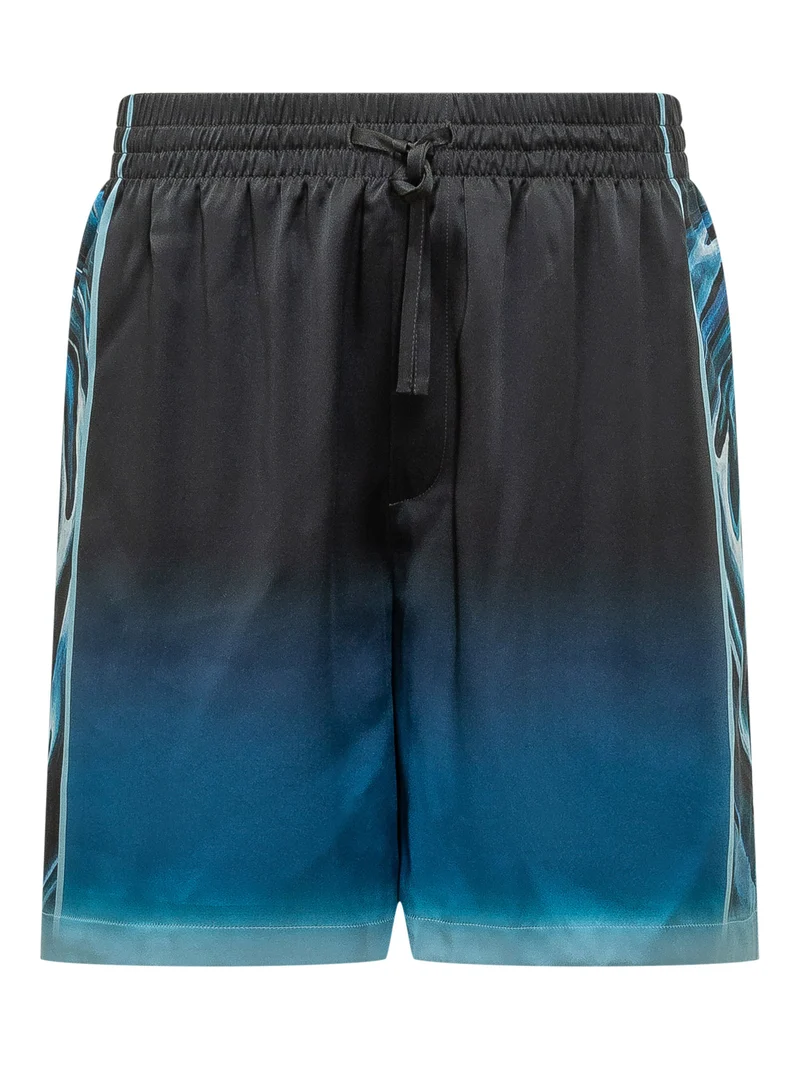 Shorts con Coulisse e Stampa Grafica