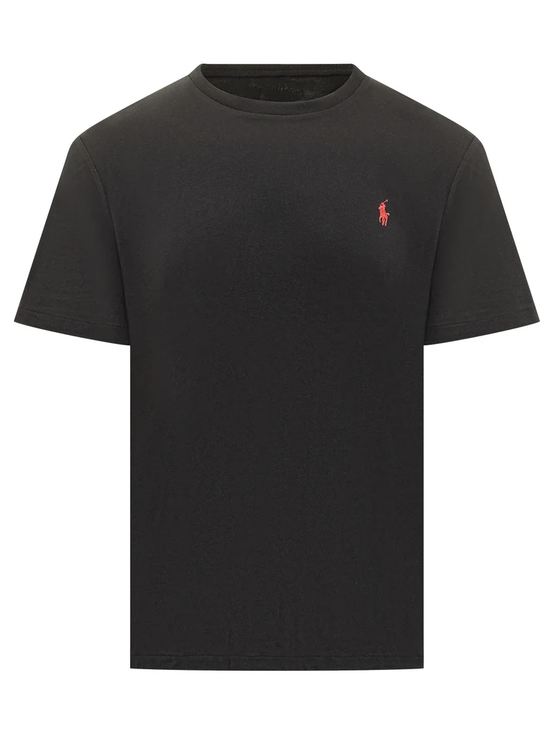 T-shirt nera in cotone Polo Ralph Lauren