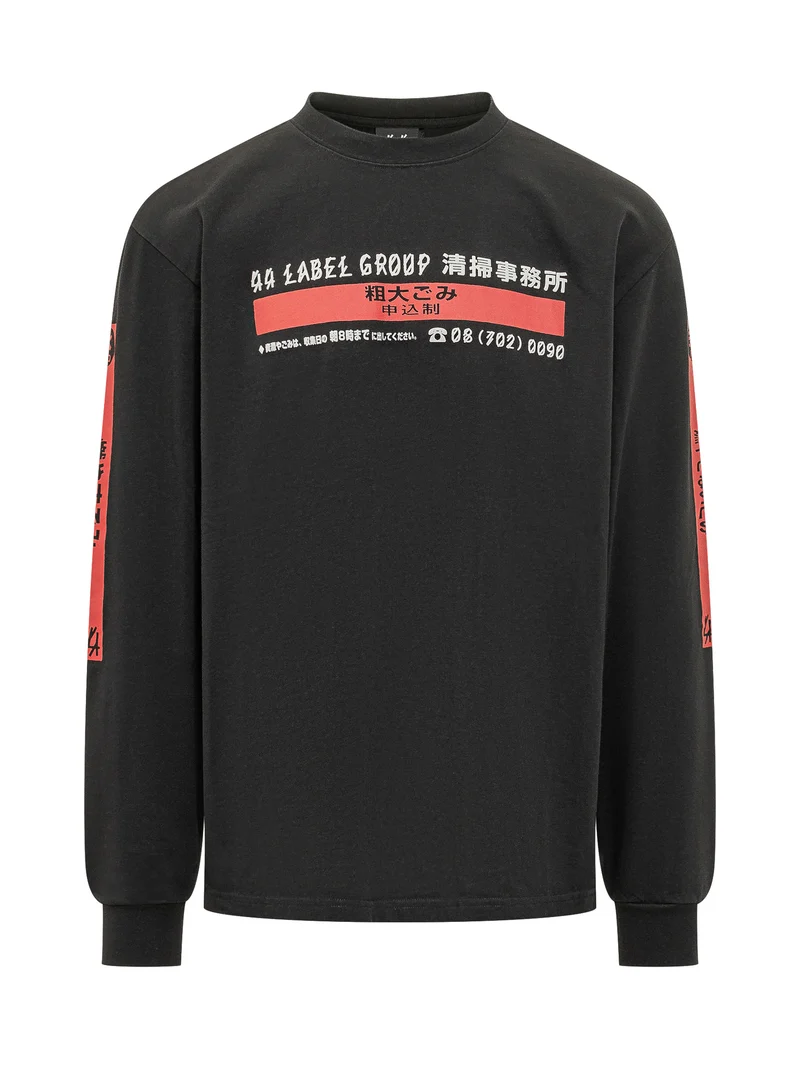 Maglia a Maniche Lunghe con Stampa Grafica