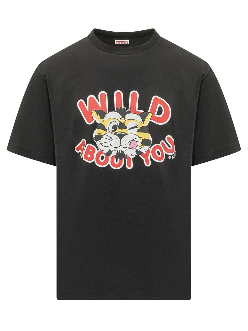 T-shirt Classica con Stampa Grafica