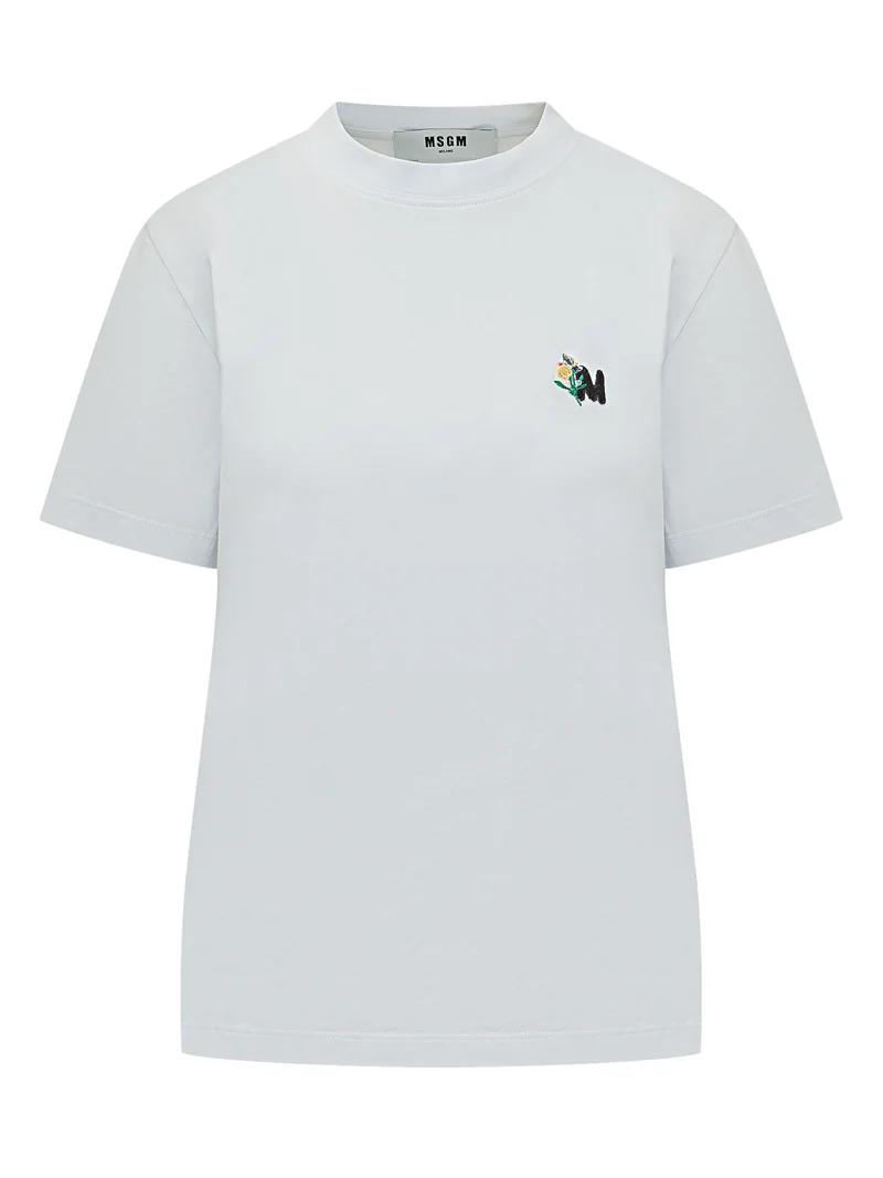 T-Shirt con Ricamo Logo