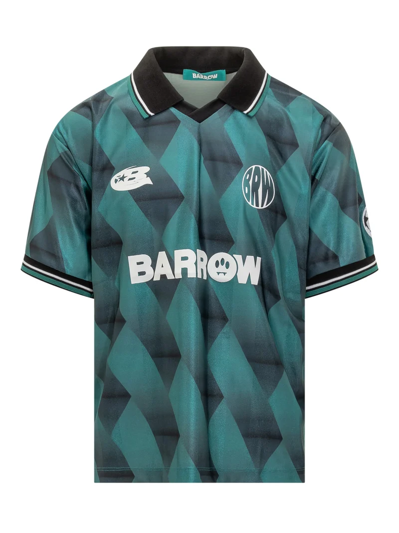 Barrow Maglia Sportiva Verde con Logo