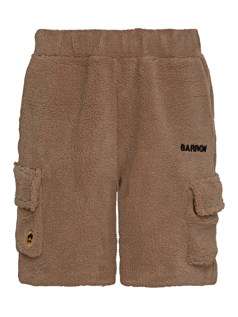Barrow Shorts Cargo in Pile Beige con Logo