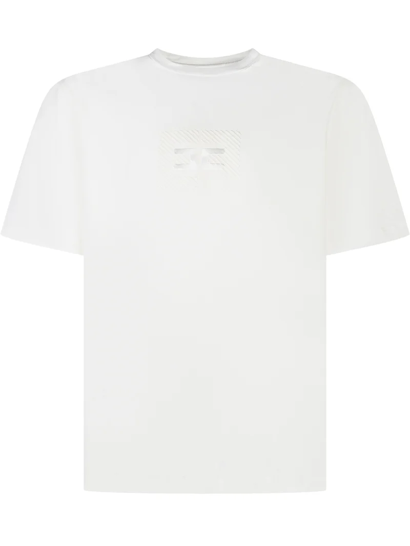 Elisabetta Franchi Kids T-Shirt Bianca con Logo