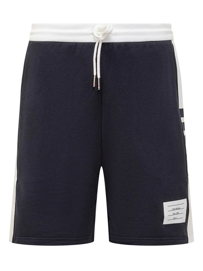 Thom Browne Shorts in Cotone Blu