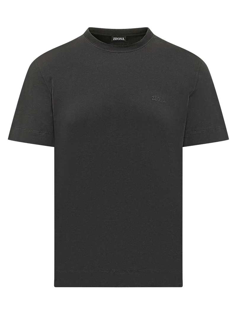 T-Shirt con Girocollo Minimal