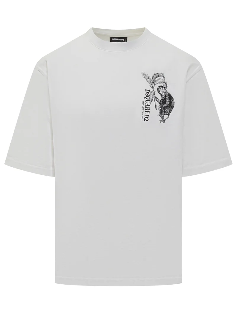 T-Shirt Oversize con Stampa