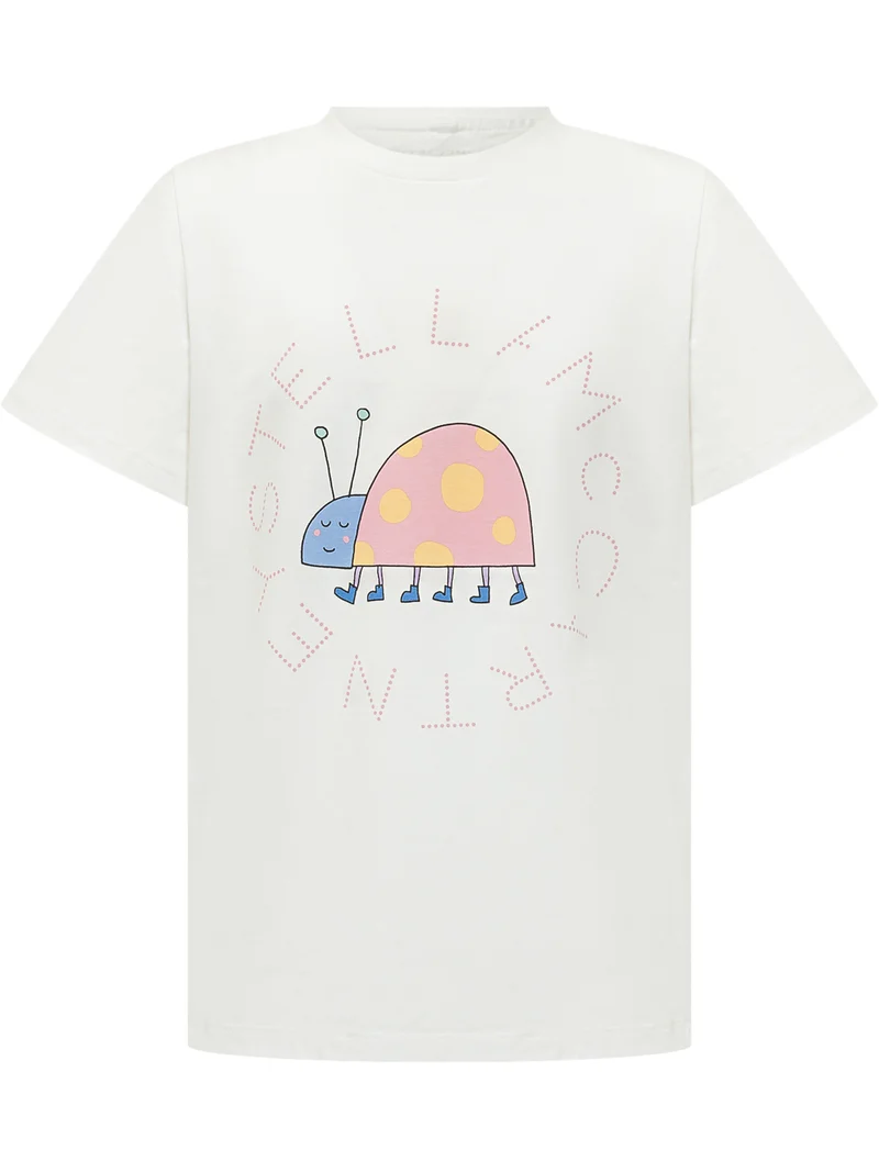 T-Shirt con Stampa Illustrata