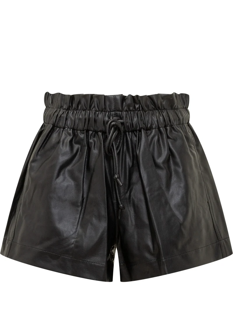 Shorts Naline in Pelle con Coulisse