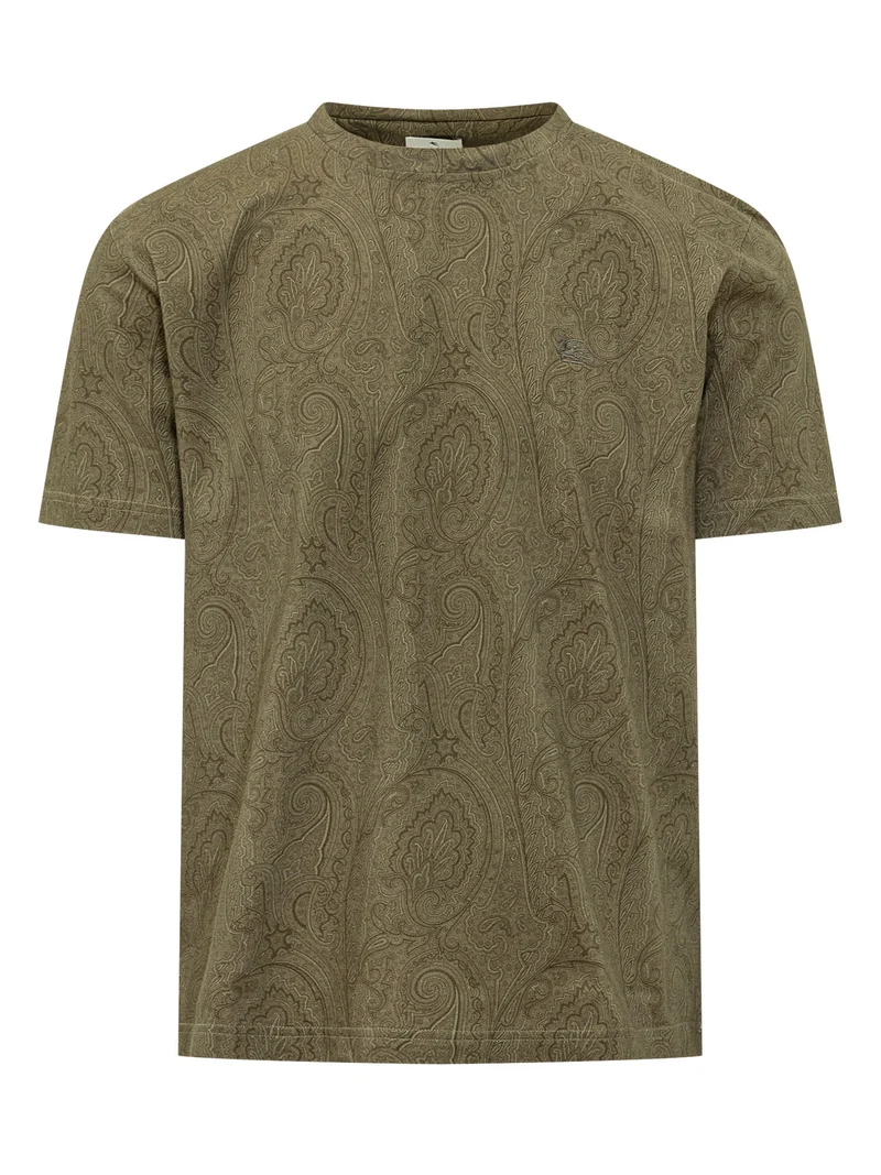 T-Shirt Roma Con Motivo Paisley